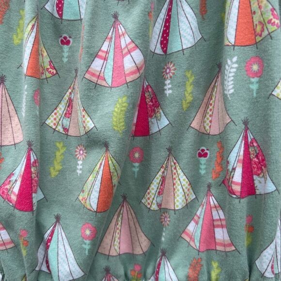 Matilda Jane Campfire Stories Romper Girls Happy And Free Tents Size 8 - Picture 4 of 6